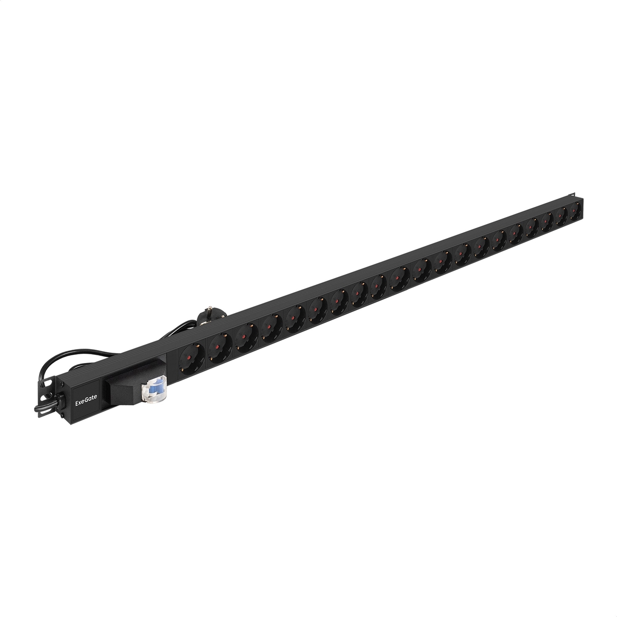 Блок розеток Exegate ServerPro PDU-V201 Al-20S-EU3-1P, Zero U, EX296173RUS