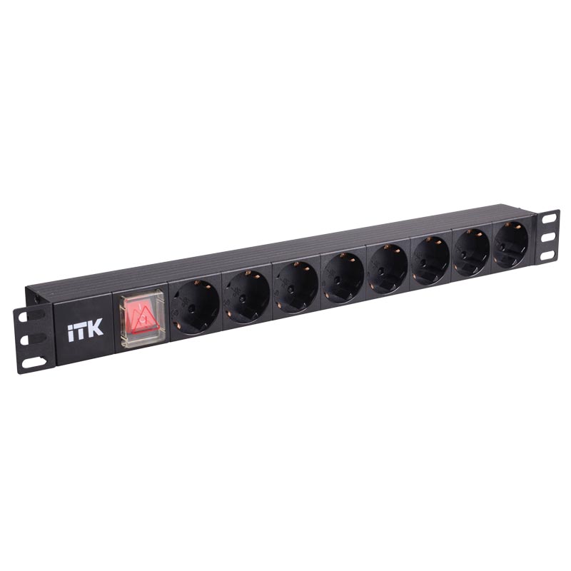 Блок розеток ITK PH12, 1U, PH12-8D3