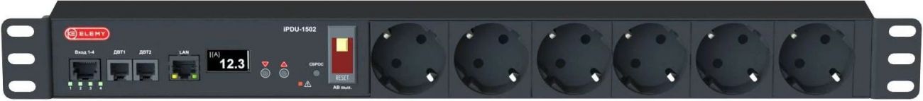 Распределитель питания Elemy IPDU, 1U, IPDU-1502