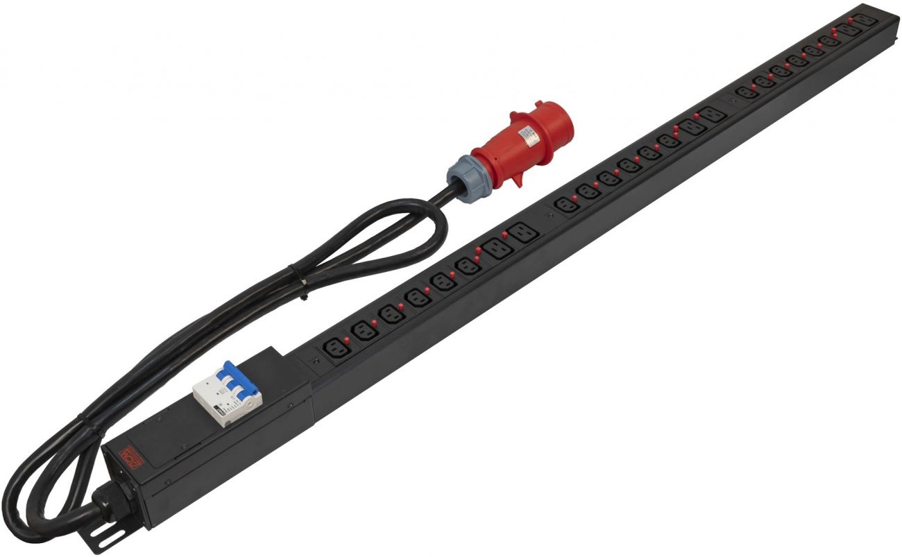 Распределитель питания Powercom PDU-32AV24, PDU-32AV24-18C3-6C9-3P