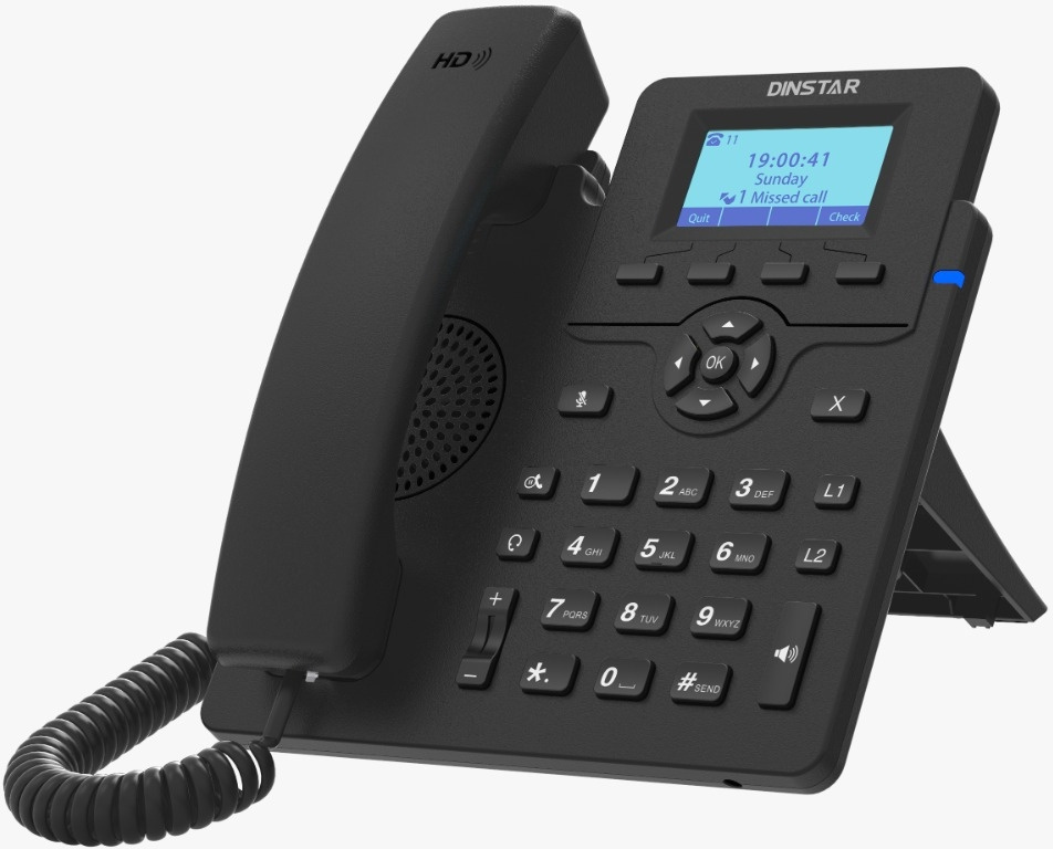 IP-телефон Dinstar C60UP SIP чёрный, C60UP