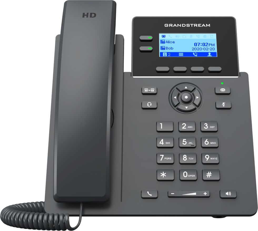 IP-телефон GRANDSTREAM GRP-2602P SIP чёрный, GRP-2602P