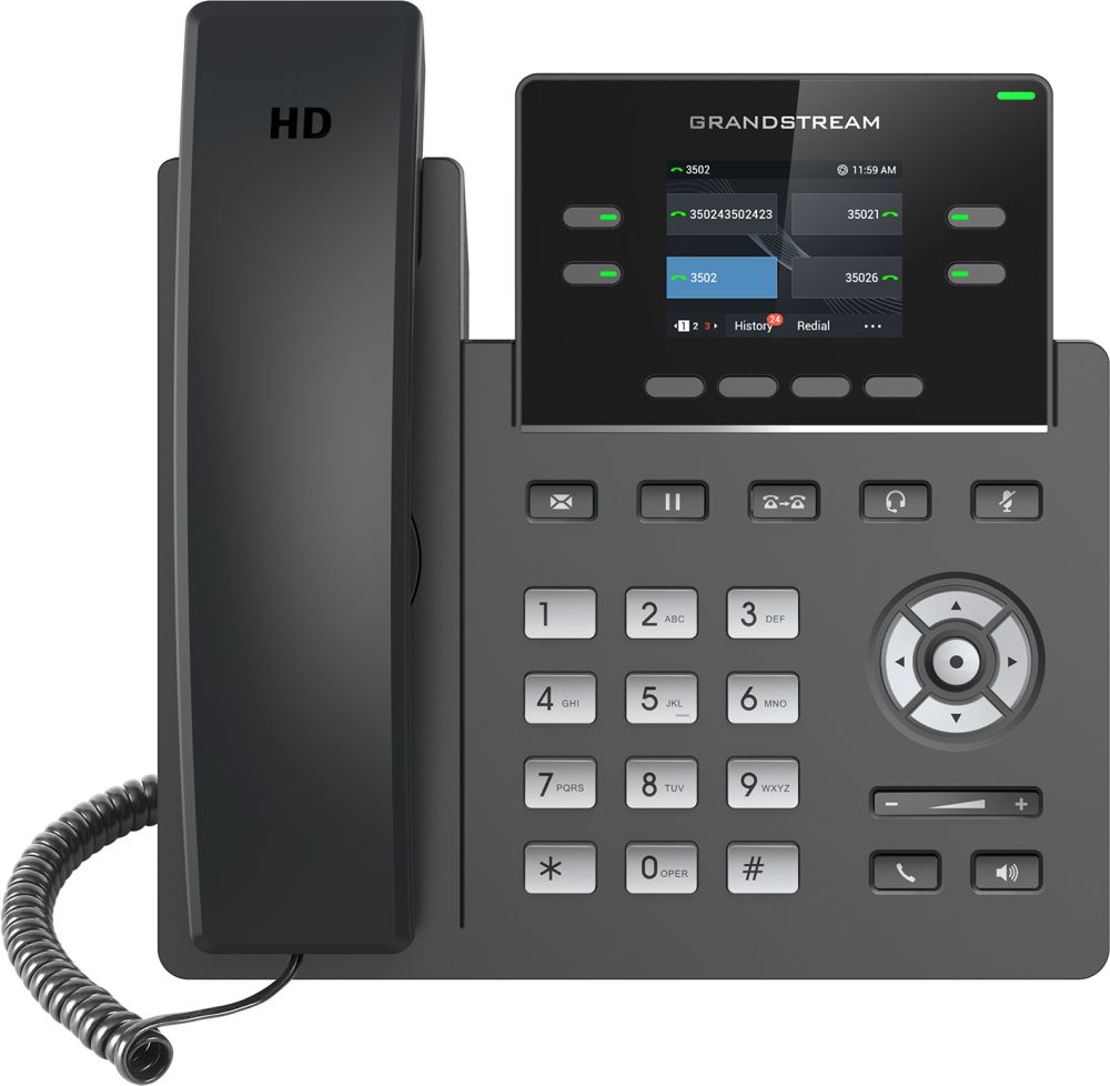 IP-телефон GRANDSTREAM GRP-2612P SIP чёрный, GRP-2612P
