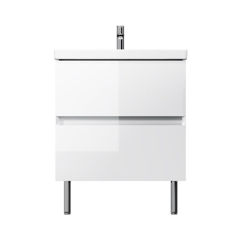 База под раковину AM.PM Above, напольная, 2 ящика, 60 см, белый глянец M9XFSX0602WG