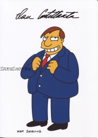 Автограф: Дэн Кастелланета. Симпсоны / The Simpsons