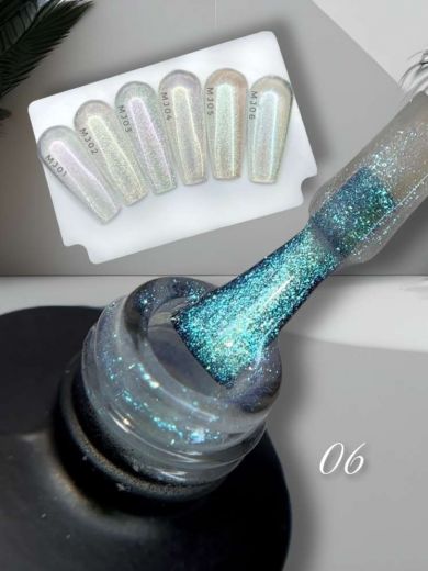 MJ06 "SEA PEARL" гель лак хамелеон