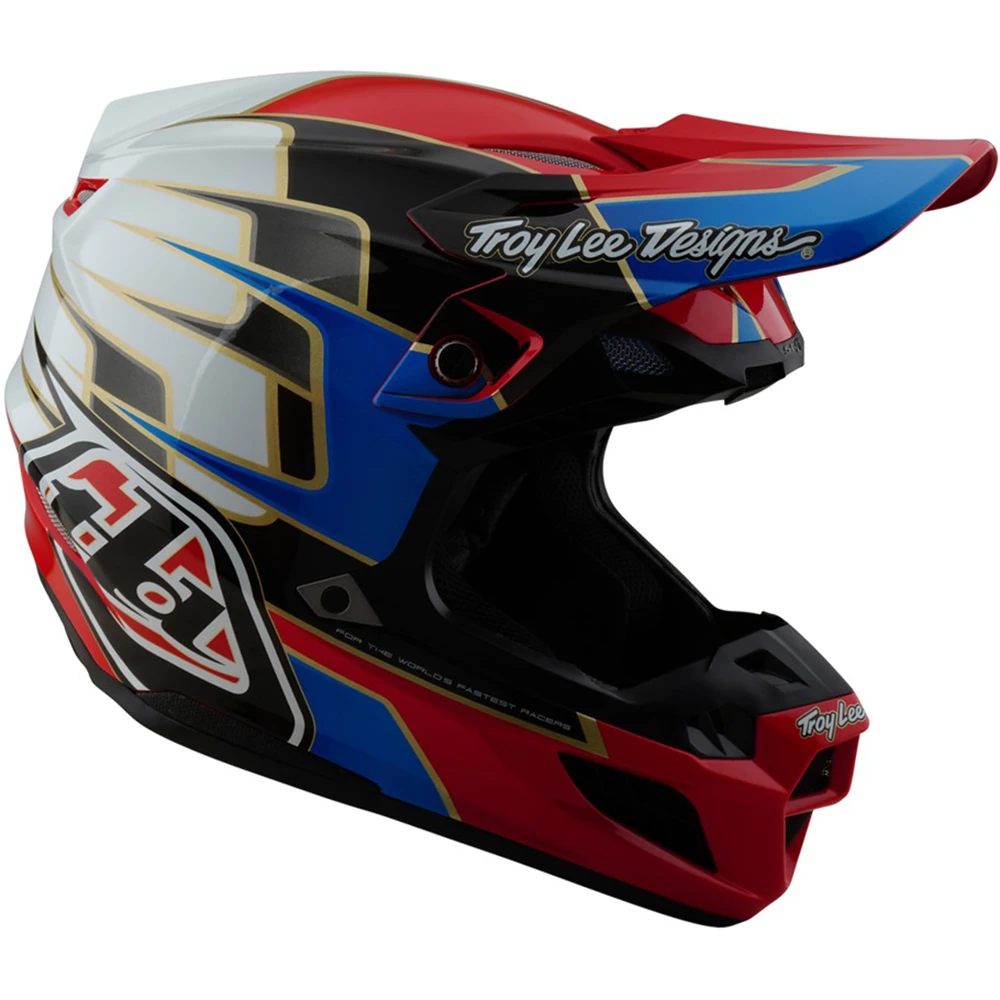 Troy Lee Designs SE5 ECE Composite Speed Red шлем для мотокросса и эндуро