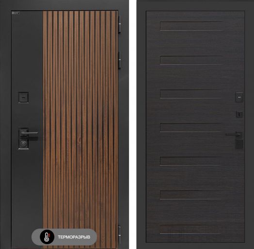 Входная дверь Лабиринт Айслаб - 14 Эковенге горизонтальный с терморазрывом