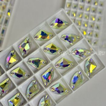 K9 Luxe Пришивные Стразы Crystal_AB Галактик 12*19 мм