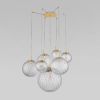 Подвесной светильник со стеклянными плафонами TK Lighting 4608 / подвесной светильник / Cadix Gold
