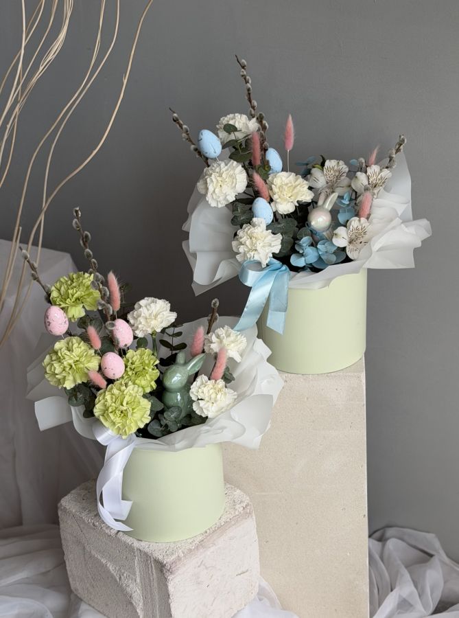 Пасхальная композиция в коробке