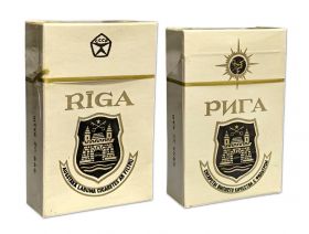 Сигареты - РИГА. RIGA. Латвийская ССР, ГОСТ 5.141.70 verified