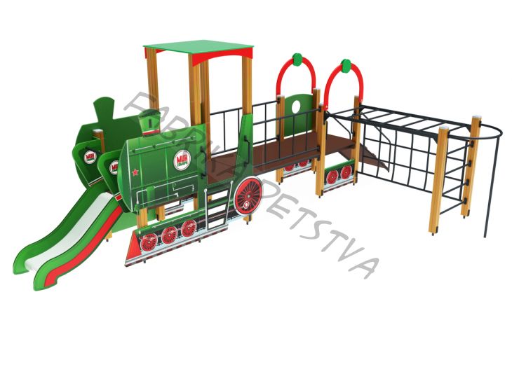 Детский игровой комплекс                           Паровозик Горка 750                                          6570х3600х2550