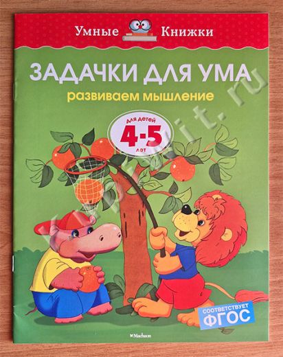 Задачки для ума. Развиваем мышление. Для детей 4-5 лет