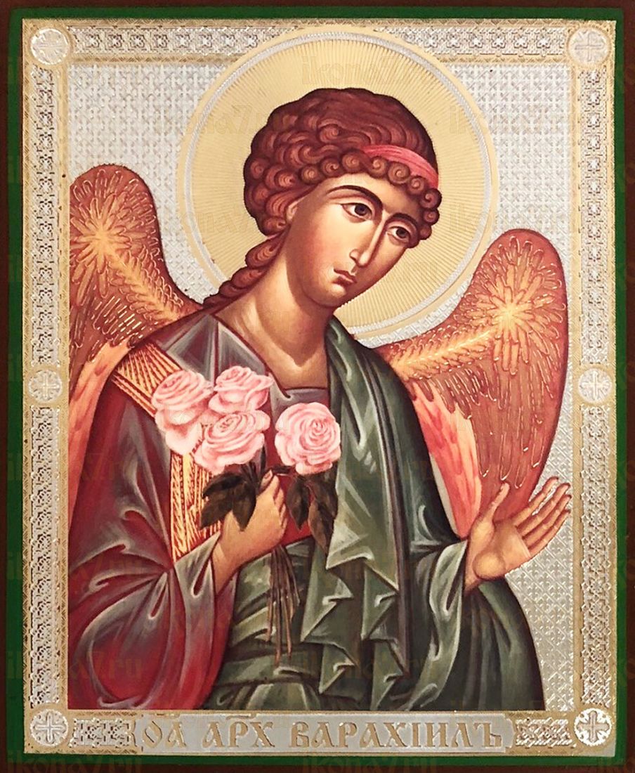 Варахиил Архангел икона рукописная на липовой доске (22548)