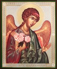 Варахиил Архангел икона рукописная на липовой доске (22548)