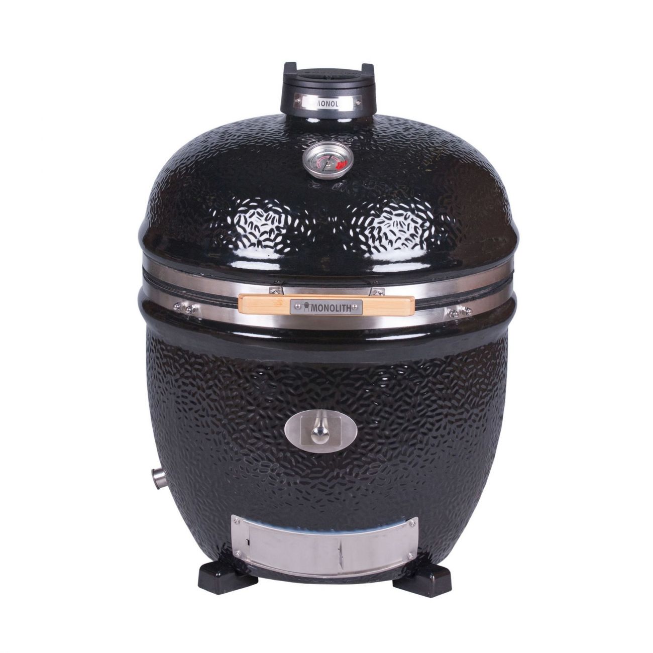 Керамический угольный гриль Monolith LeChef Pro 2.0 Black, 52 см, чёрный