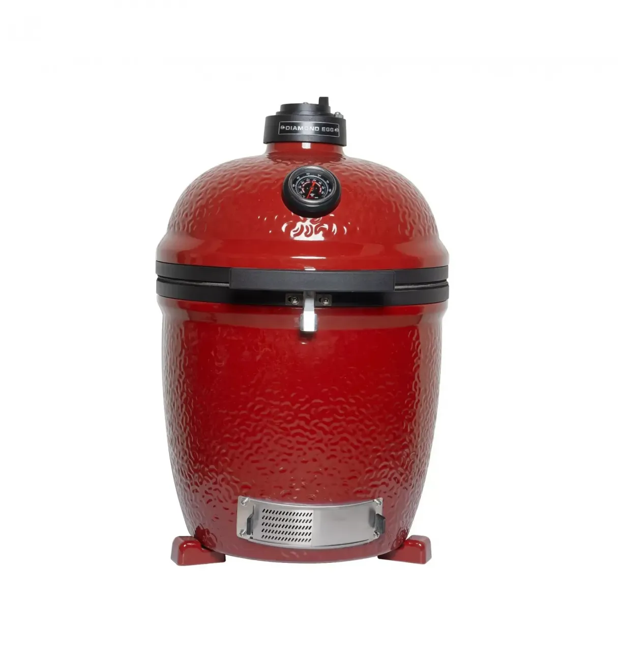Керамический угольный гриль Diamond Egg Legend Red Magic, 46 см, красный