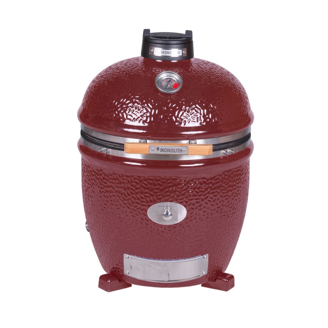 Керамический угольный гриль Monolith Classic Pro 2.0 Red, 43 см, красный