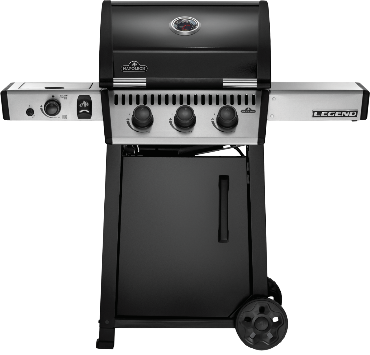 Газовый гриль Napoleon Legend 365 SIB, 4 горелки (с ИК-горелкой), чёрный