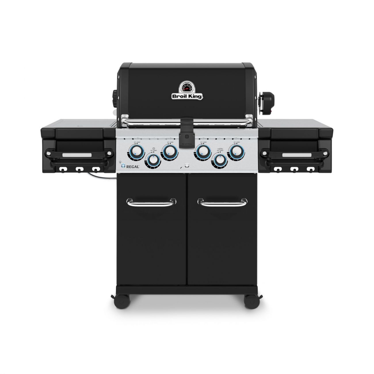 Газовый гриль Broil King Regal 490, 6 горелок, вертел, чёрный