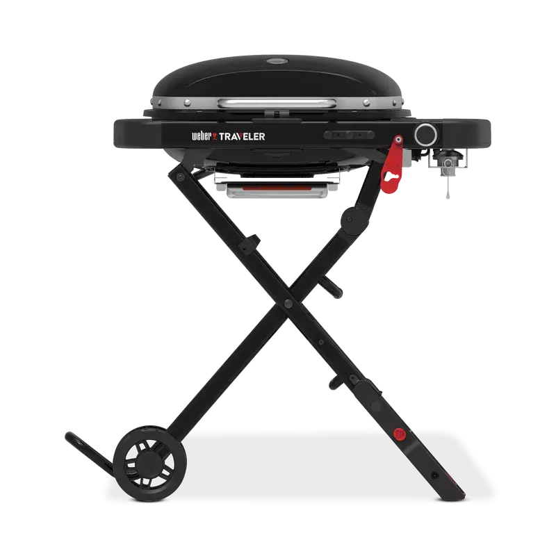 Портативный газовый гриль Weber Traveler Compact, 1 горелка, чёрный