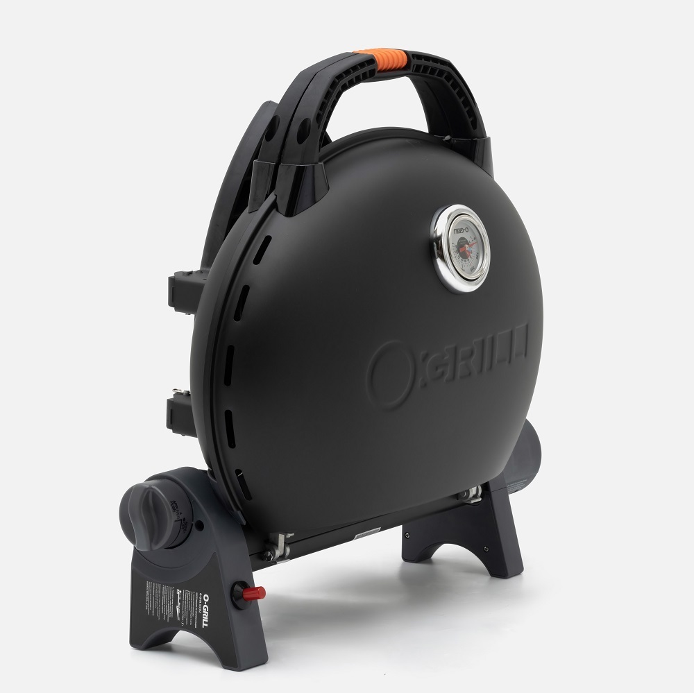 Портативный газовый гриль O-GRILL 500MT black + адаптер А, 1 горелка
