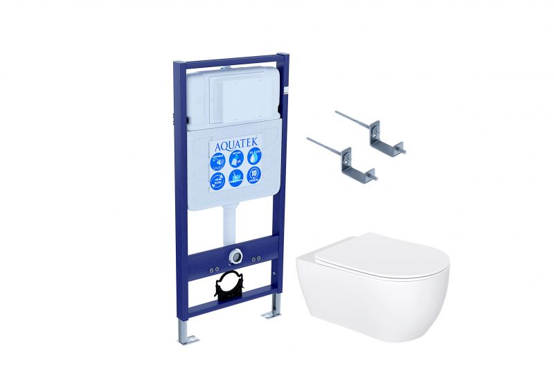 Комплект инсталляции с унитазом Set AQUATEK ЕВРОПА New-KKI2