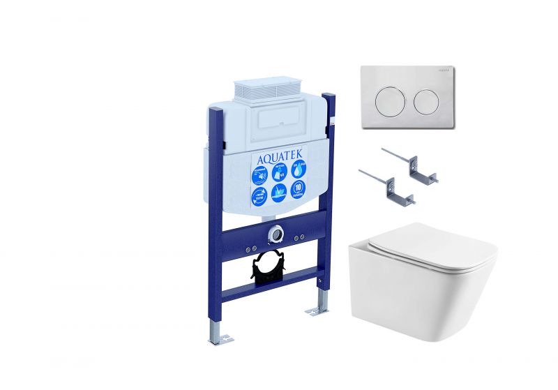 Комплект инсталляции с унитазом SET AQUATEK ЛИБРА T-TDI002