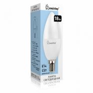 Лампа светодиодная С37-18W-4000K-E14, SMARTBUY