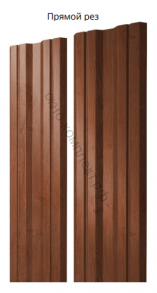 Штакетник TWN с прямым резом односторонний  GrandLine 0,45 Print  Elite TwinColor (Дерево , камень , кирпич ) . Ширина: 100мм , высота волны: 9,5мм. Цена за м . пог.  Цвета уточняйте у менеджера