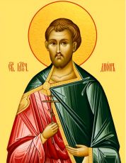 Дион Римский рукописная Икона на липовой доске (22663)