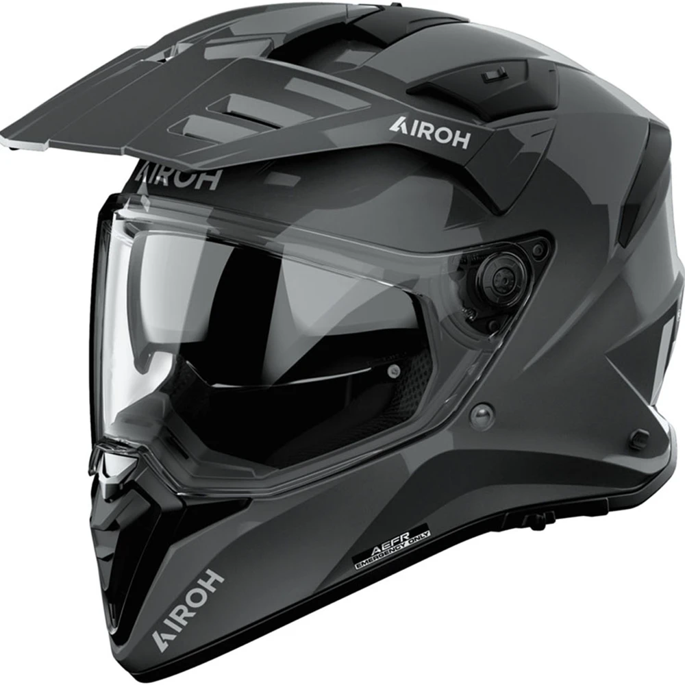 Airoh Bandit Color Dark Grey Gloss шлем для приключений и мототуризма