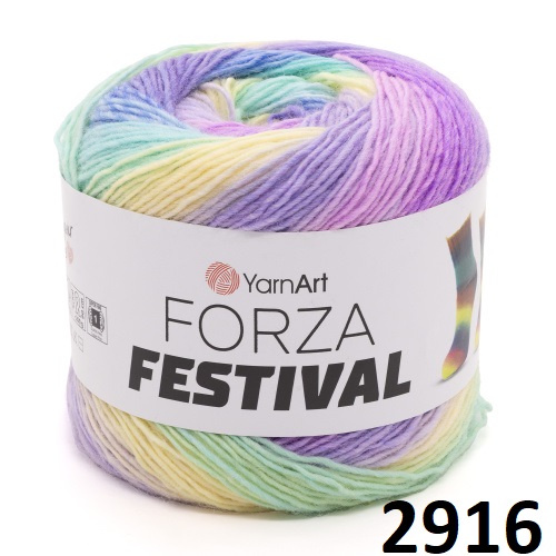 фото Пряжа FORZA FESTIVAL YARNART цвет 2916