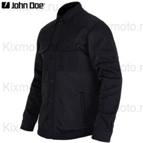 Моторубашка John Doe Aero Mesh Motoshirt, чёрная
