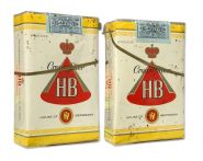 Сигареты - HB (мягкая). Export. American blend. ФРГ (Германия). Конец 80-х начало 90-x. Оригинал verified