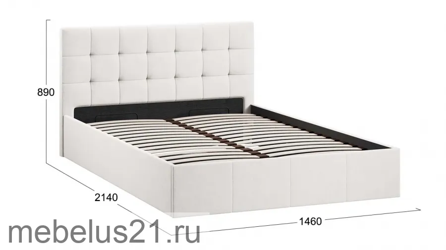 Кровать 140 Эмма (с подъемным механизмом) с заглушиной