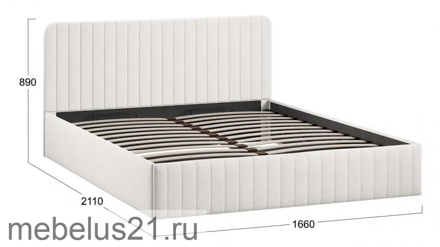Кровать 160 Шелли Тип 1 (с подъемным механизмом) с заглушиной