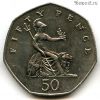 Великобритания 50 пенсов 1982