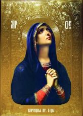 Плач Богоматери икона рукописная на липовой доске (24085)