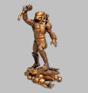 3D-Фигура Хищник. Воплощение инопланетной мощи и стиля. Фотополимерная смола, 95мм. Эмаль — бронза. Msh Oz