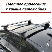 Багажник на крышу Lada Iskra sedan / universal, ЕД, черные крыловидные дуги
