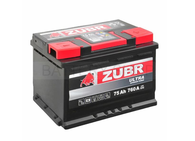 Zubr Ultra 75 Ач 760 А обрат. поляр. L3