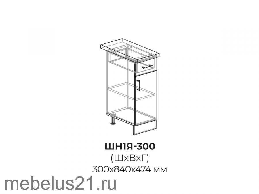 Модуль с 1 ящиком ШН1Я300