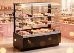 Витрина без рамок CANARY RS 1300 с гнутым стеклом (lux, 130)