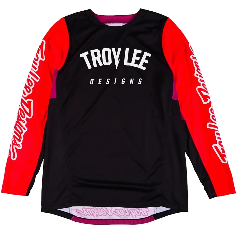 Troy Lee Designs GP Pro Boltz Black/Glo Red джерси для мотокросса