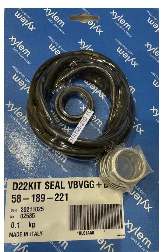 KL01ABK  Lowara Ремкомплект уплотнений KIT TEN D16 VBVGG+ELAST FPM