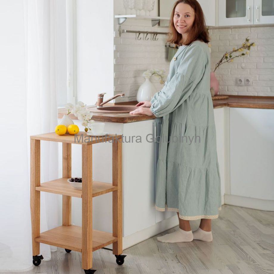 Консоль-столик на колесиках, 32х45х77 см