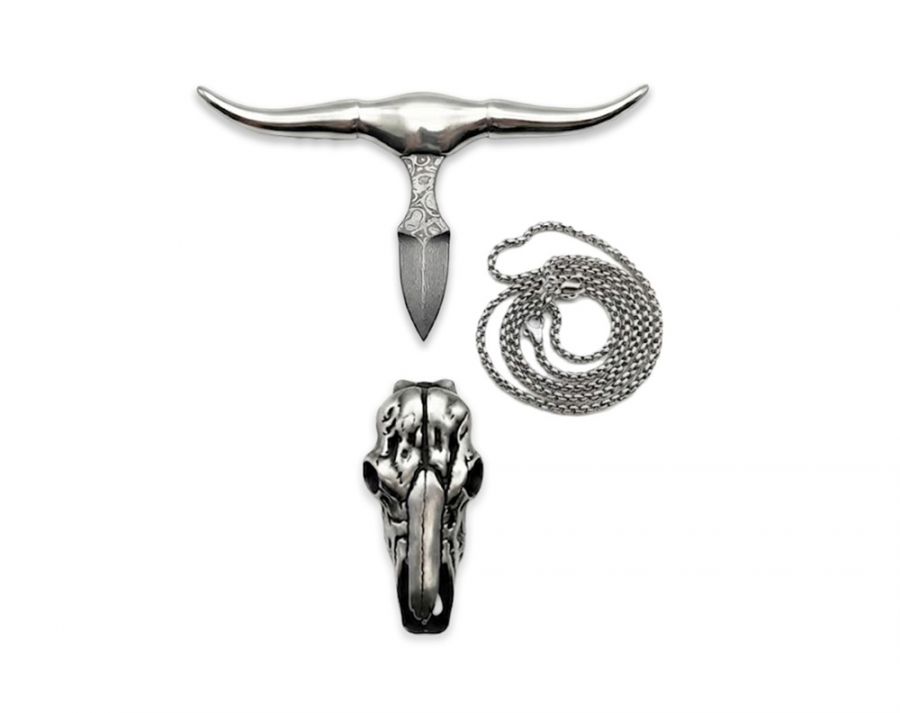 Нож Bull Head дамаск