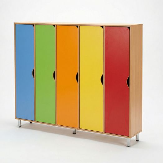 Шкаф 5-секционный, ЛДСП, 1616х320х1300 мм